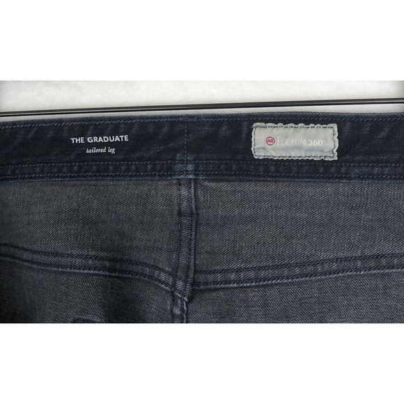 AG Adriano Goldschmied The Graduate Jeans Sz 38x34 Dark‎ Wash Tailored Leg USA - Picture 3 of 11